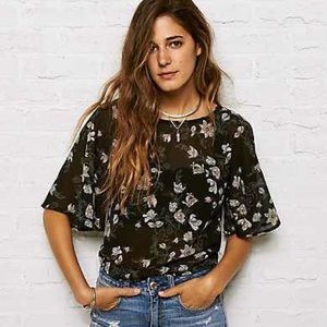 HP | Don't Ask Why Sheer Floral Top